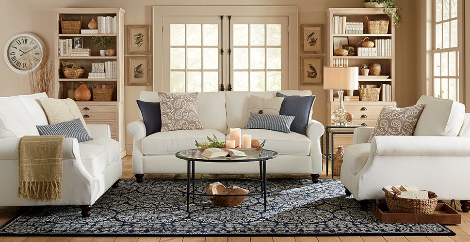 Farmhouse Living Room Design Photo By Room Ideas | Wayfair